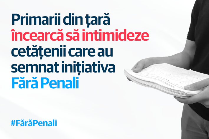 USR reclamă că primarii din țară încearcă să intimideze cetățenii care au semnat inițiativa Fără Penali